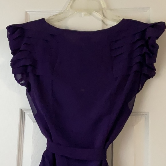 Women's Purple Ruffled Top - Picture 5 of 8